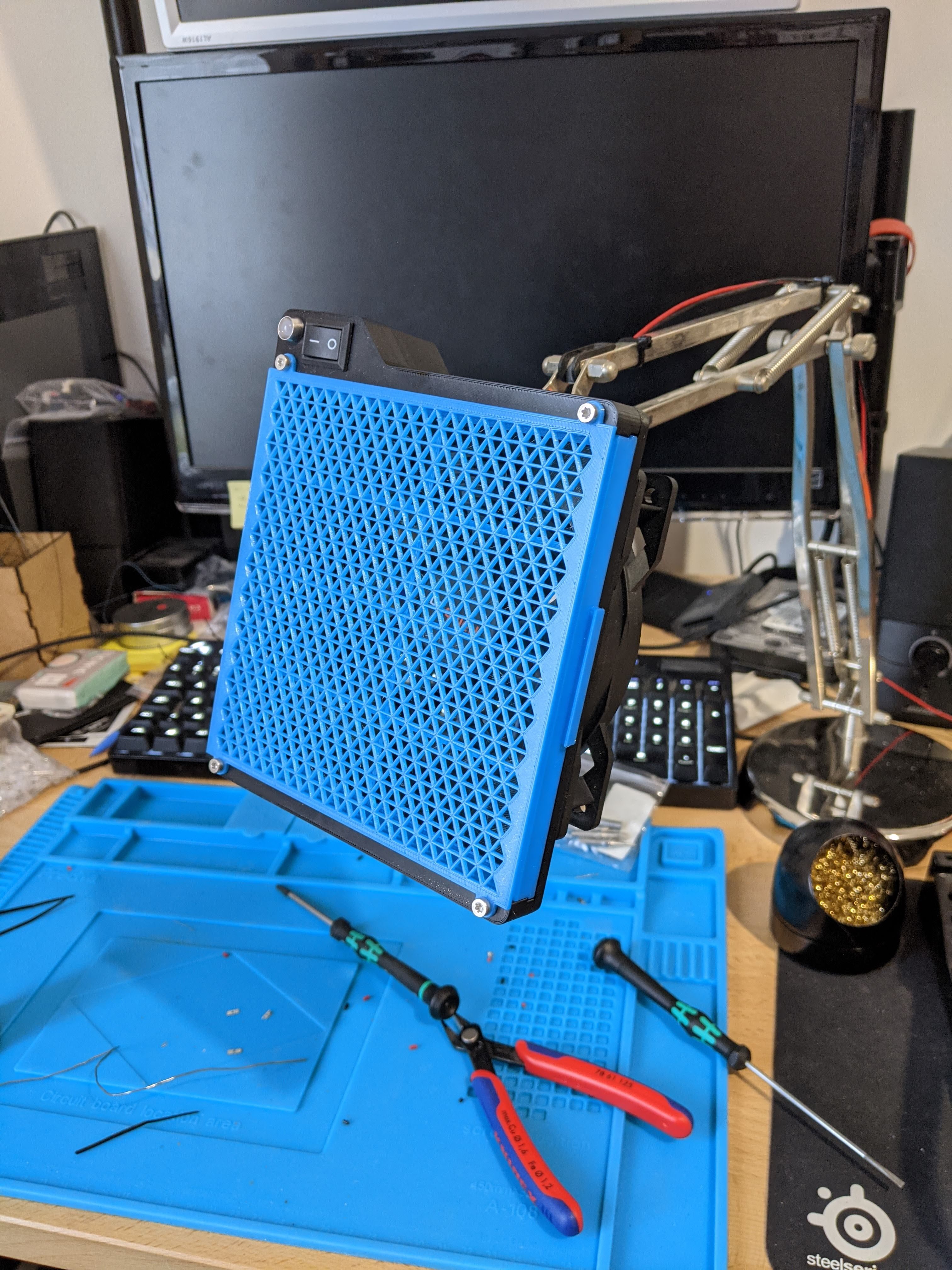 A fume extractor for soldering
