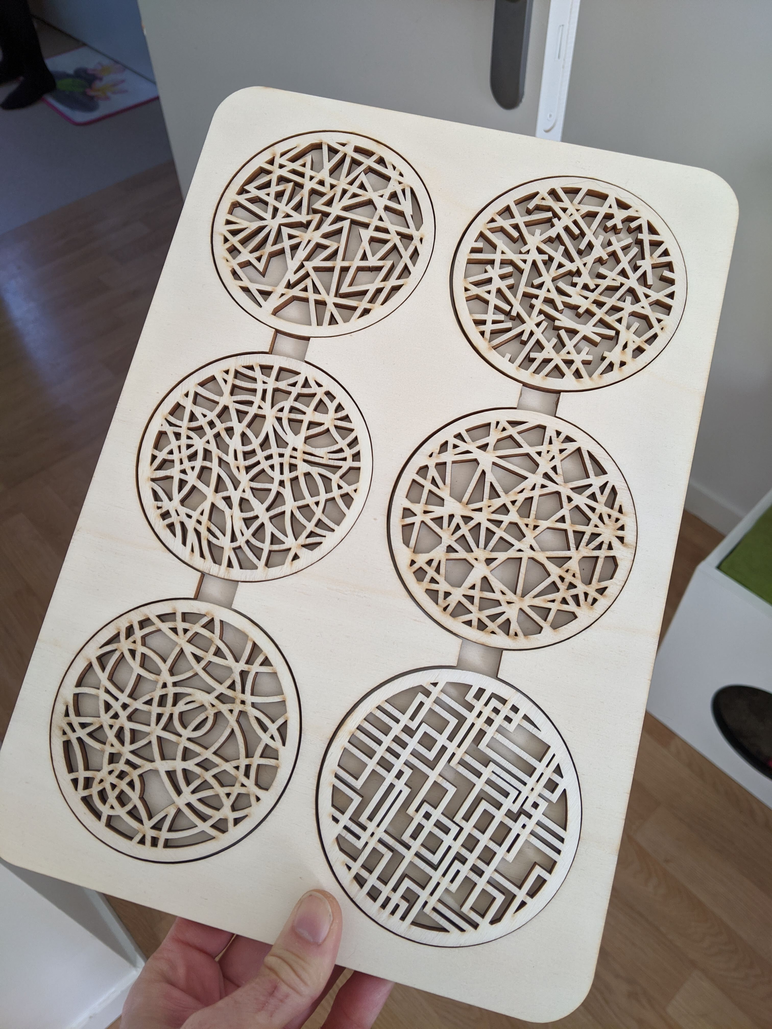 Lasercut pads